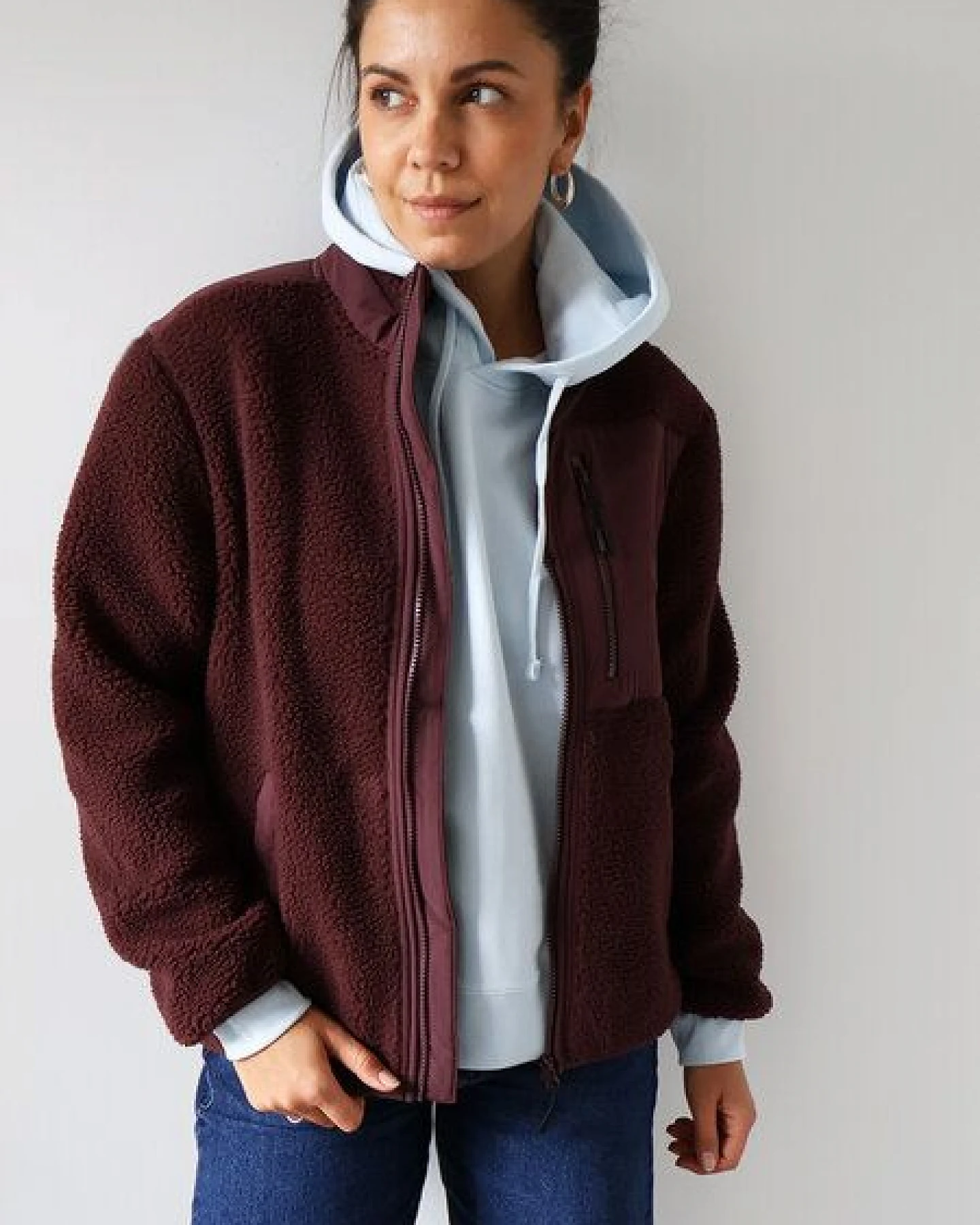 Kultgut Gemütliche Sherpajacke - Federleicht und Wärmend/ With Love – Ansicht 3