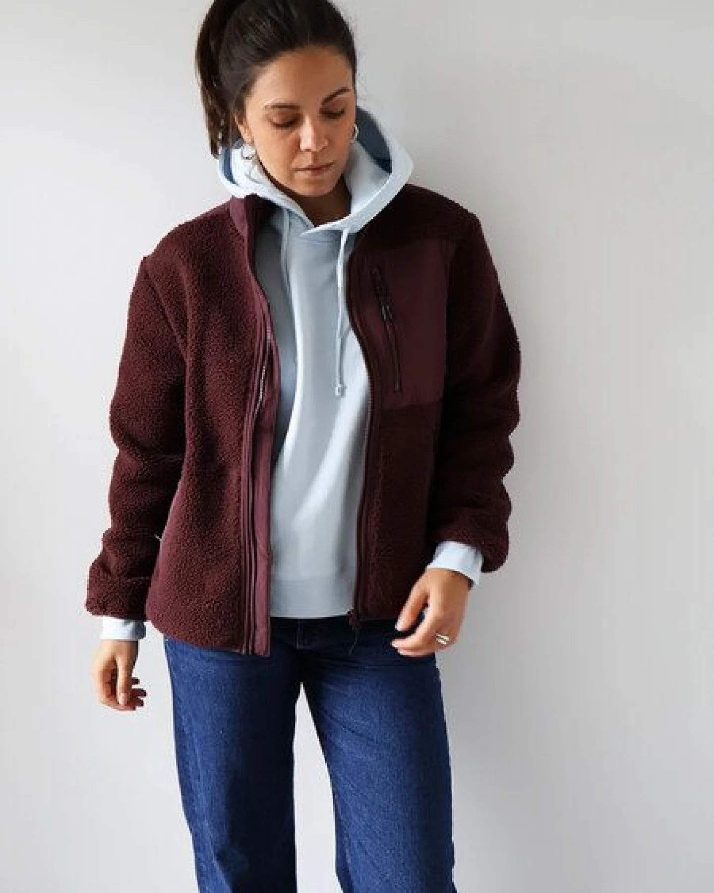Kultgut Gemütliche Sherpajacke - Federleicht und Wärmend/ With Love – Ansicht 2