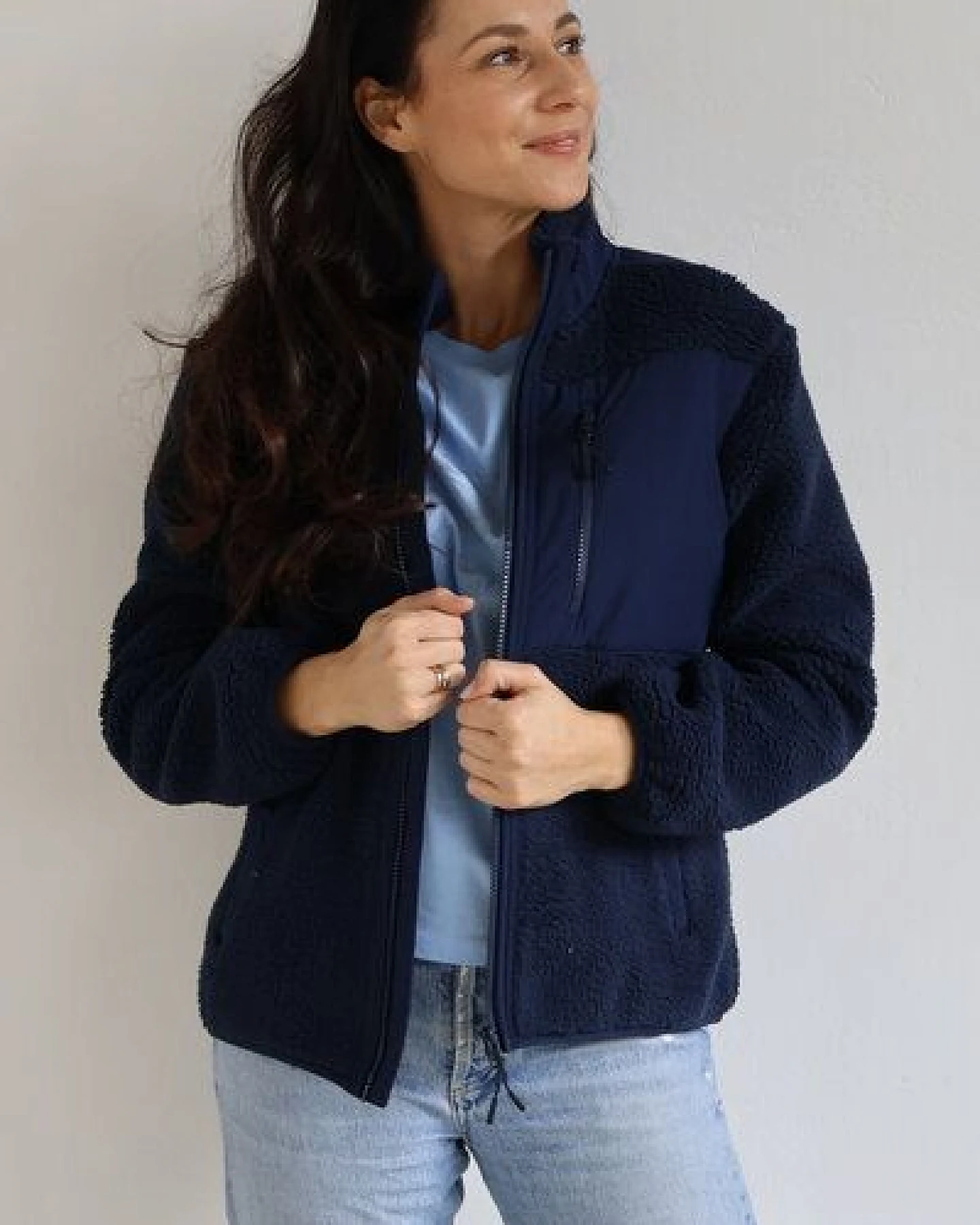 Kultgut ProEarth- New Recycling Generation - Kuschelige Sherpa Fleecejacke / With Love – Ansicht 4