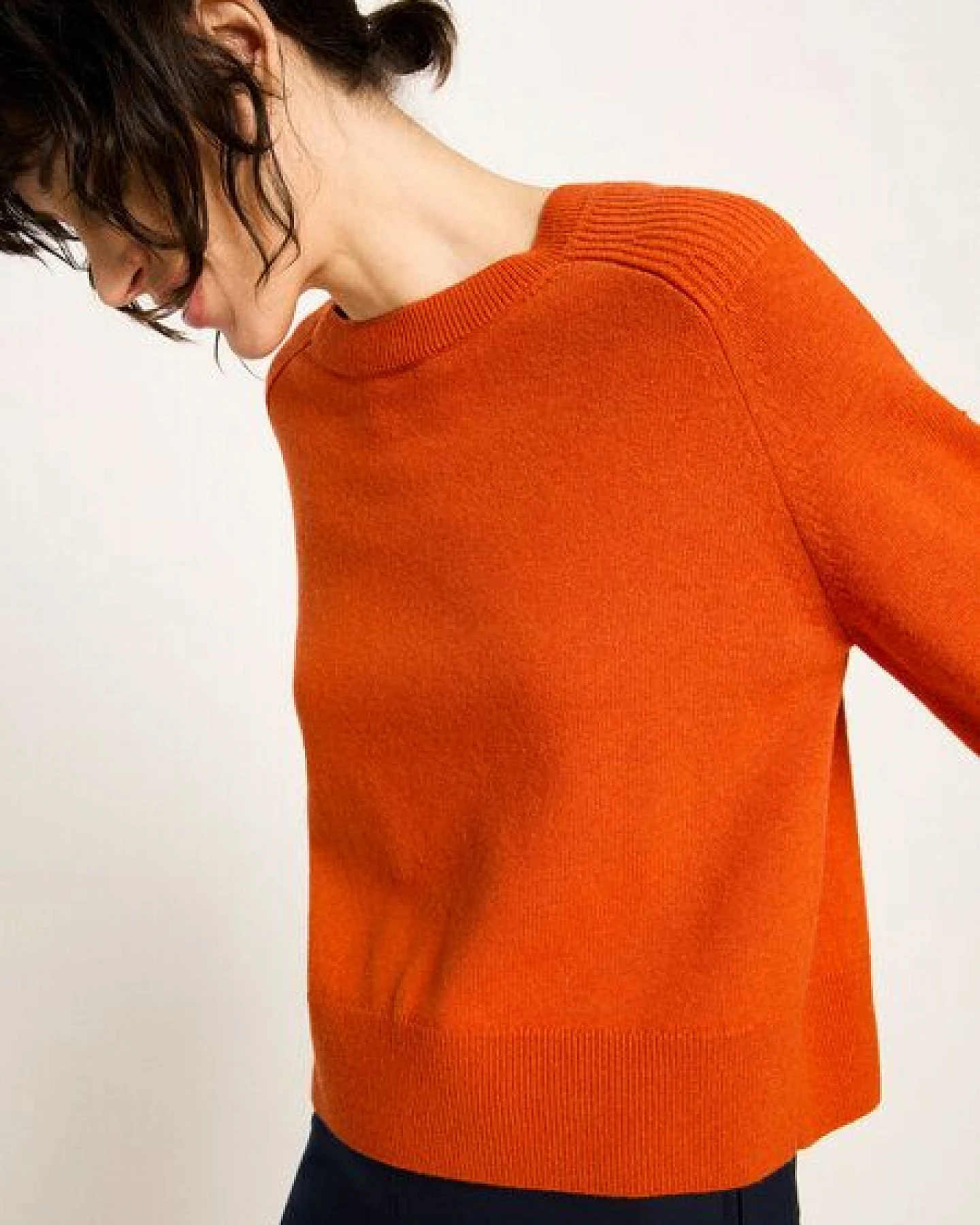 LANIUS Cropped Pullover (GOTS) – Ansicht 4
