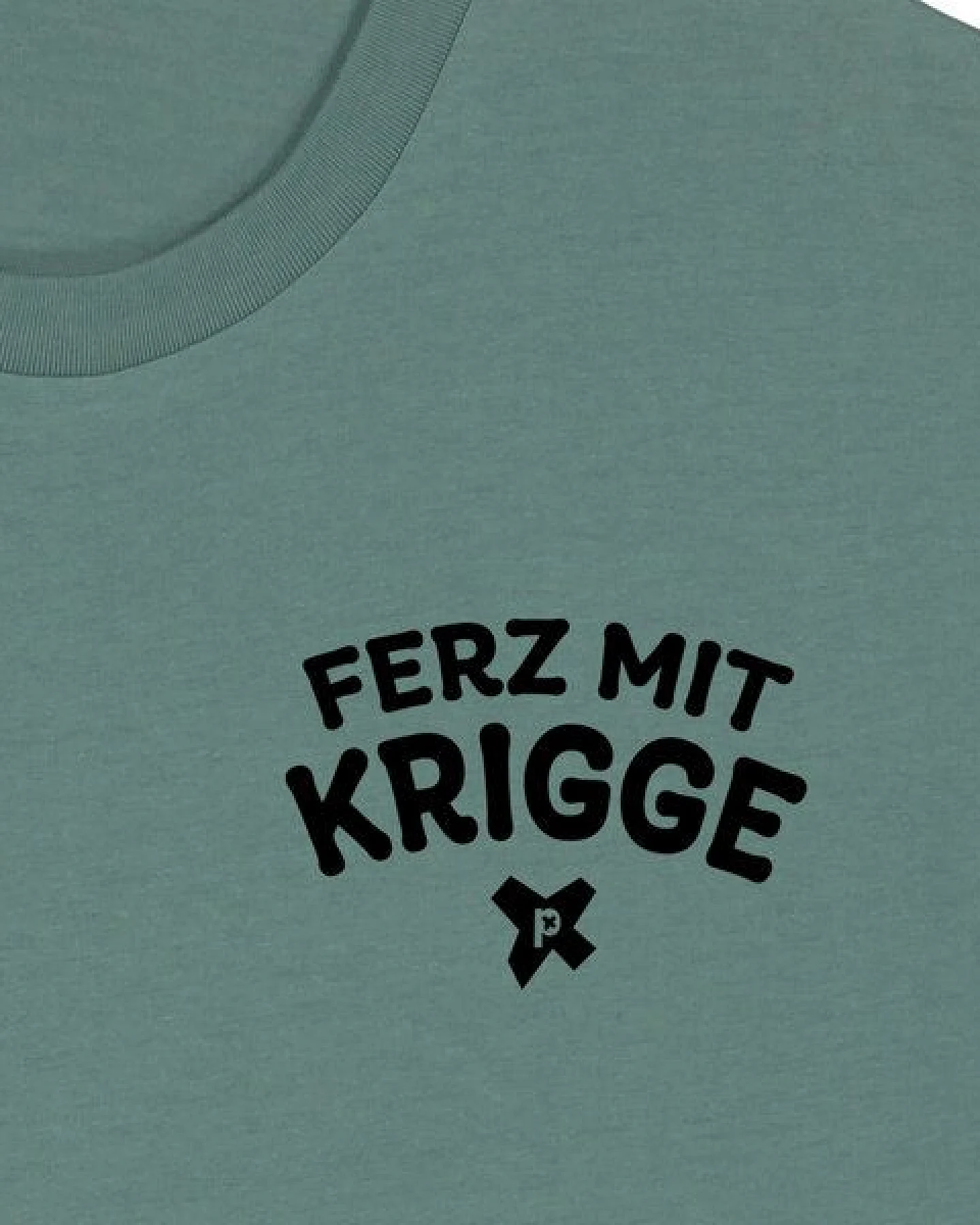 päfjes Ferz mit Krigge Hessisch Spruch - Fair Organic Cotton Unisex / Männer T-Shirt – Ansicht 3