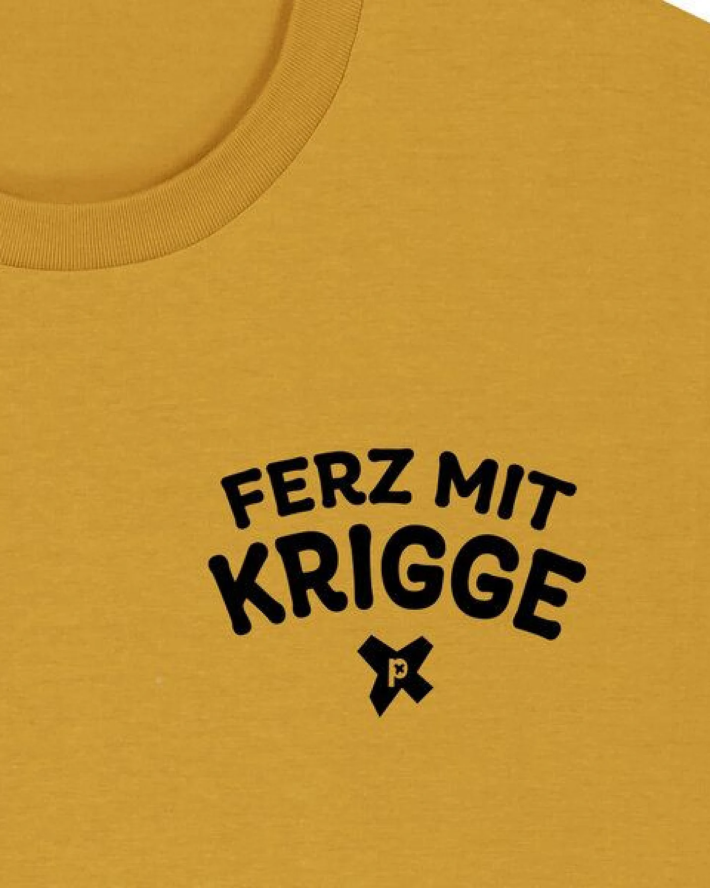 päfjes Ferz mit Krigge Hessisch Spruch - Fair Organic Cotton Unisex / Männer T-Shirt – Ansicht 3