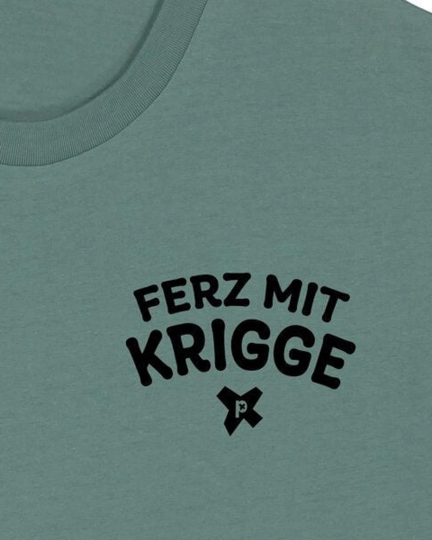 päfjes Ferz mit Krigge Hessisch Spruch - Fair Organic Cotton Unisex / Männer T-Shirt – Ansicht 3