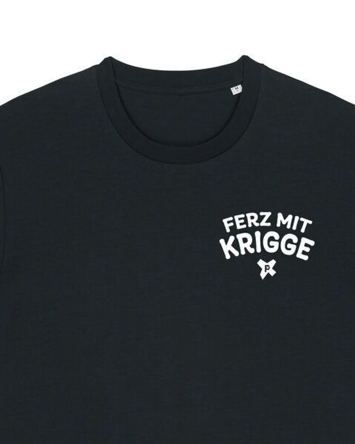päfjes Ferz mit Krigge Hessisch Spruch - Fair Organic Cotton Unisex / Männer T-Shirt – Ansicht 2