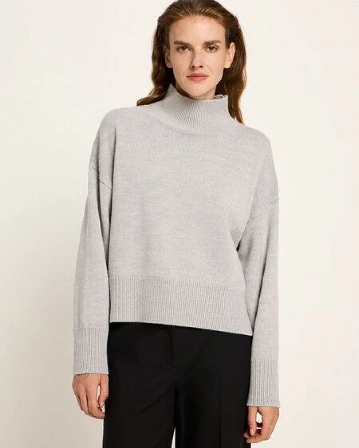 LANIUS Oversized Pullover (GOTS) aus Bio-Schurwolle