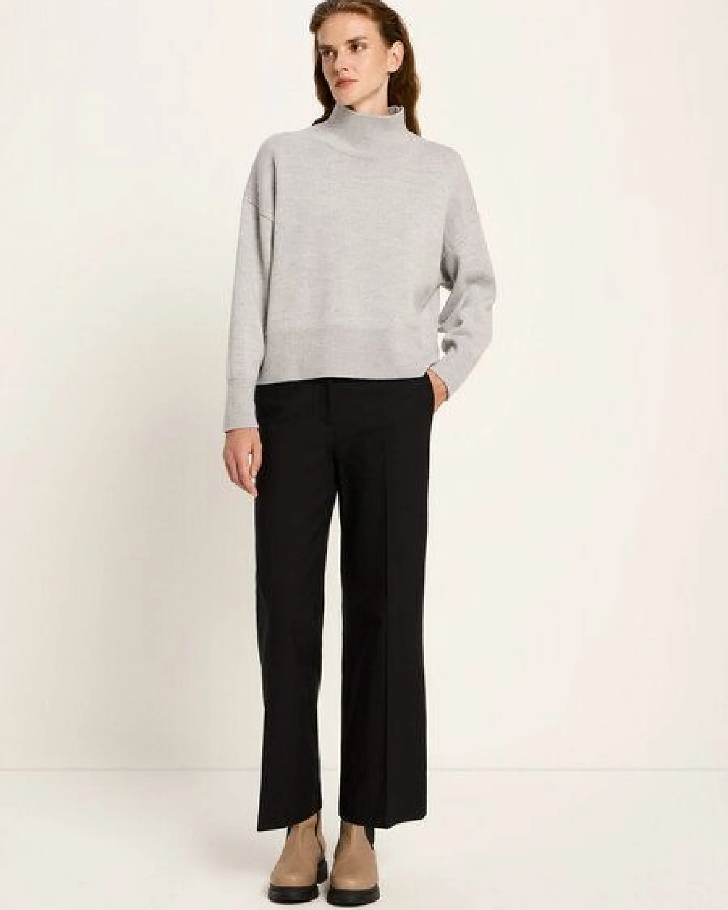 LANIUS Oversized Pullover (GOTS) aus Bio-Schurwolle – Ansicht 2