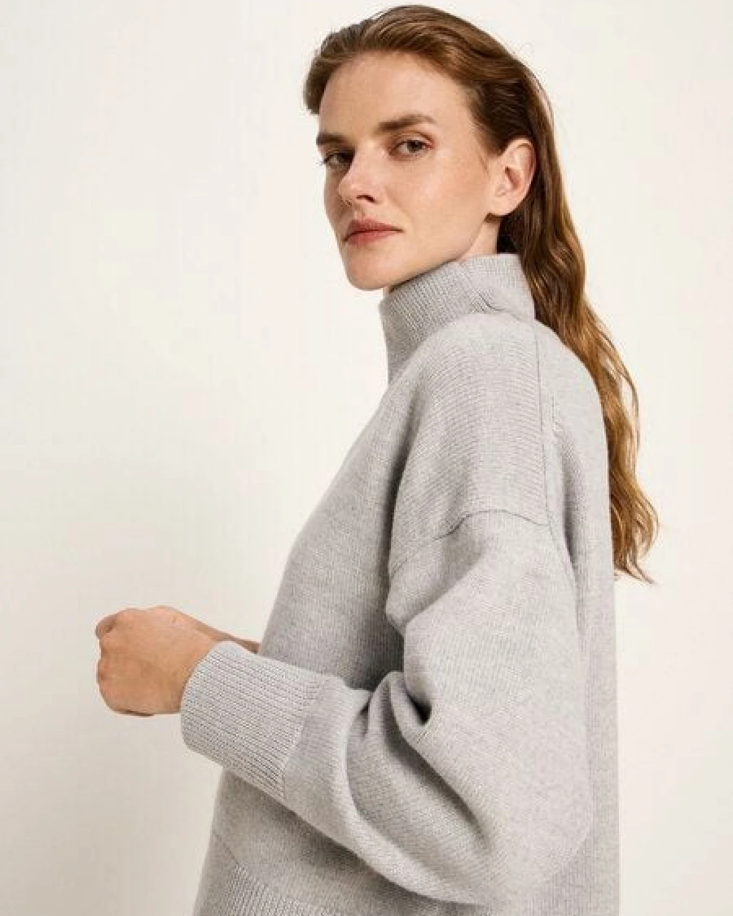 LANIUS Oversized Pullover (GOTS) aus Bio-Schurwolle – Ansicht 4