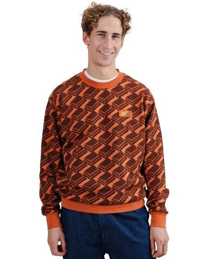 Brava Fabrics Sweatshirt Choco Allover