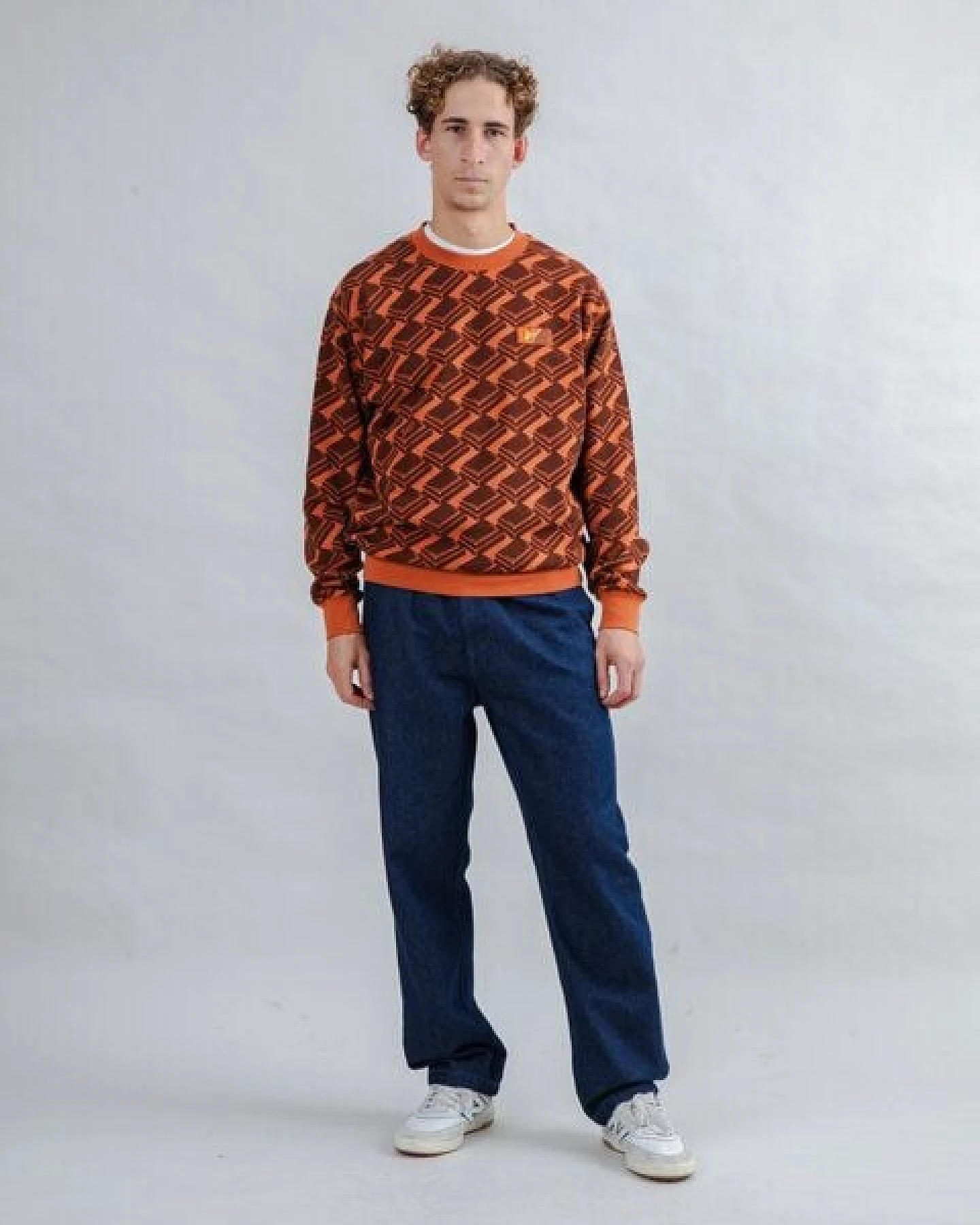 Brava Fabrics Sweatshirt Choco Allover – Ansicht 3