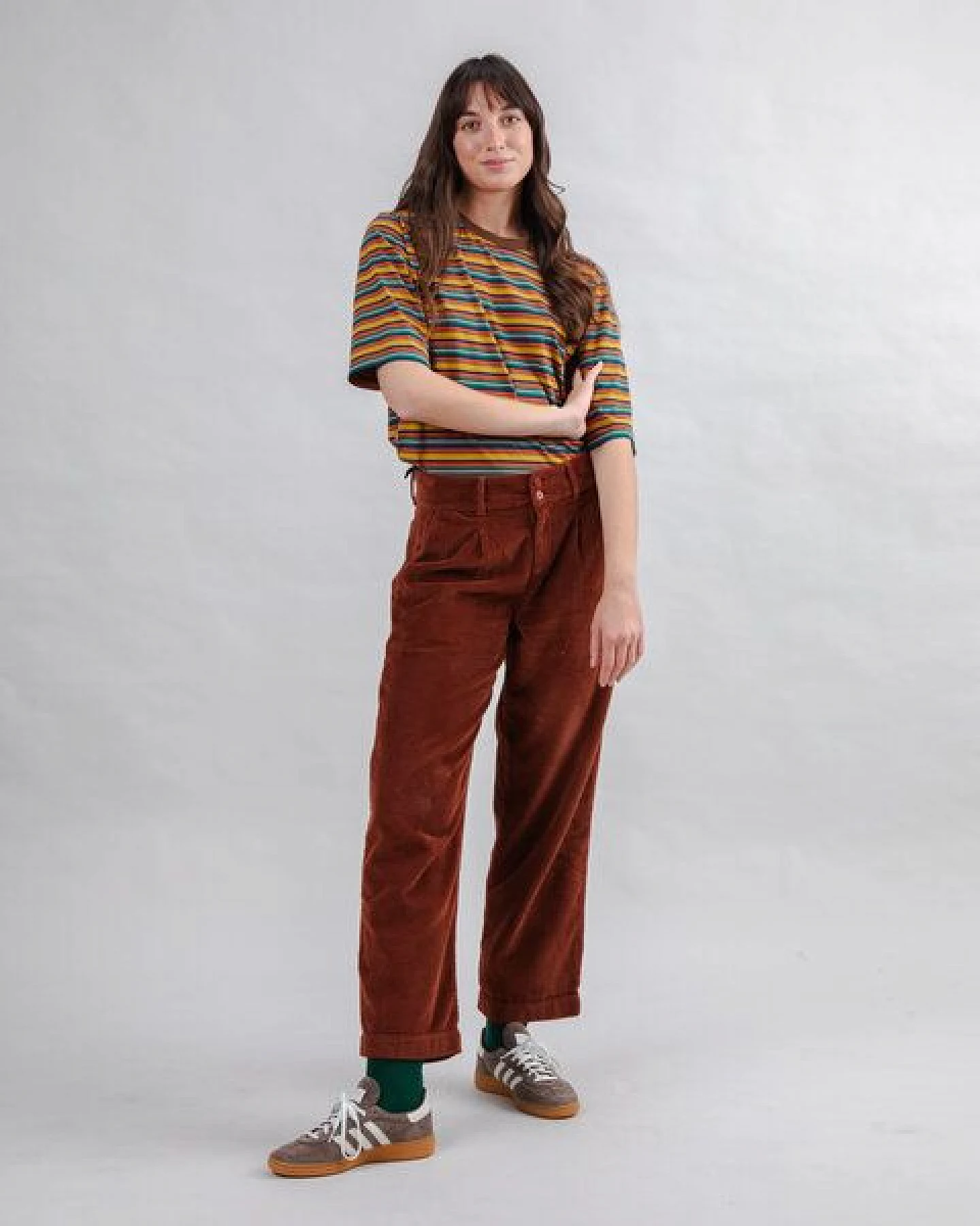 Brava Fabrics Cordhose mit Bundfalten – Ansicht 3