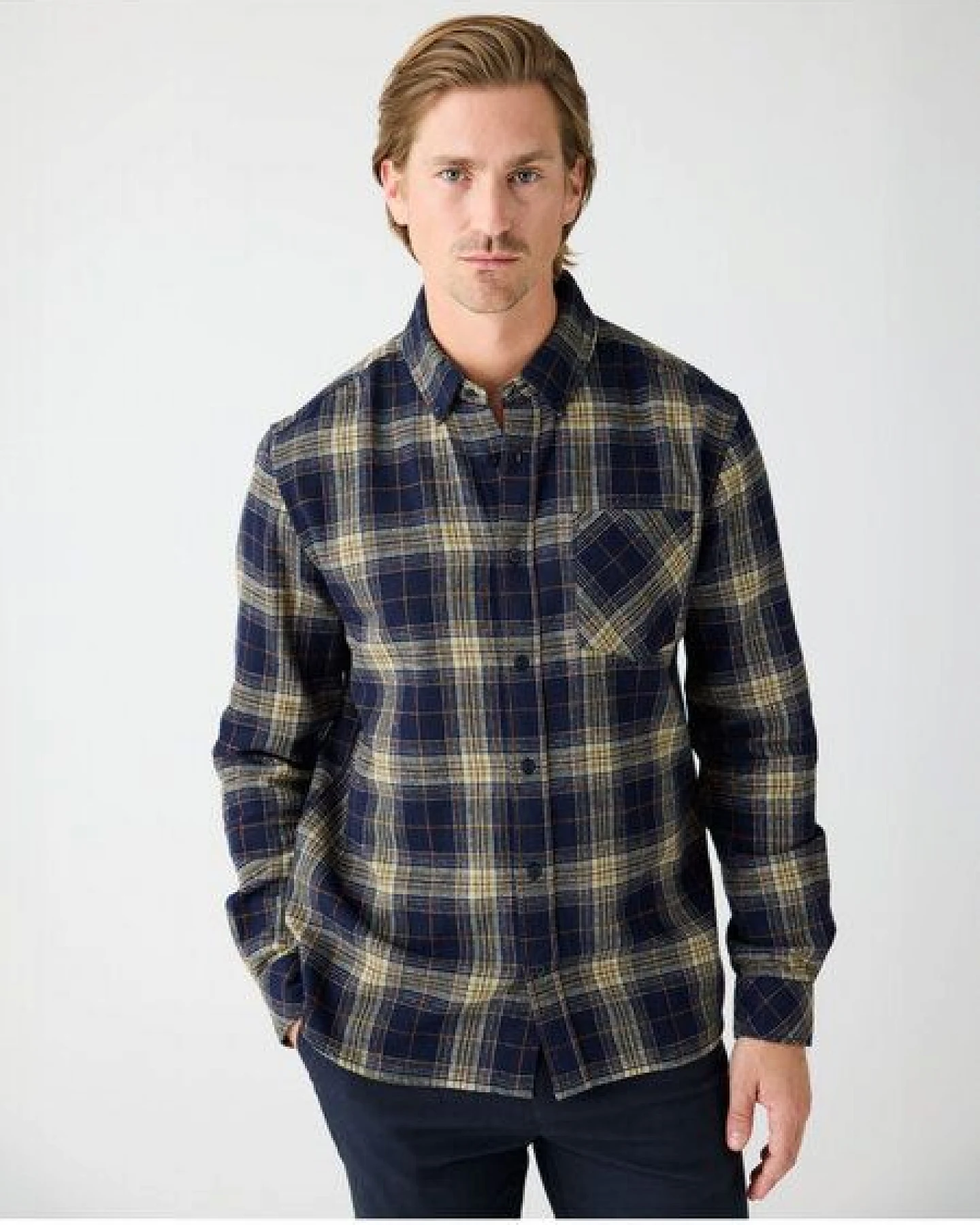 KnowledgeCotton Apparel Flanell-Hemd Karo – Ansicht 3