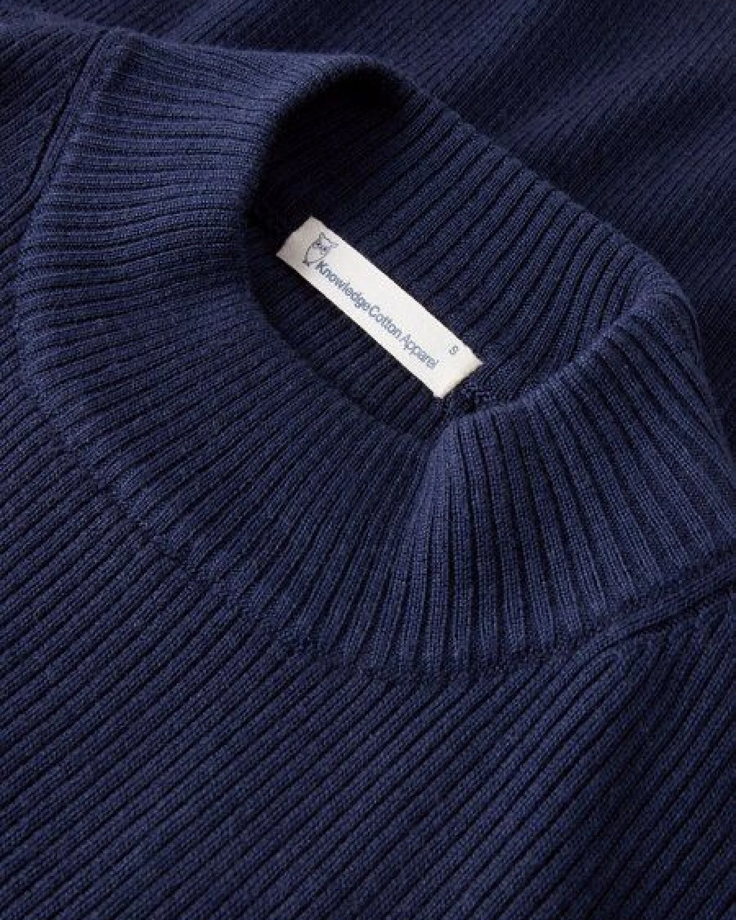 KnowledgeCotton Apparel Ripp-Strickpullover Merino – Ansicht 3