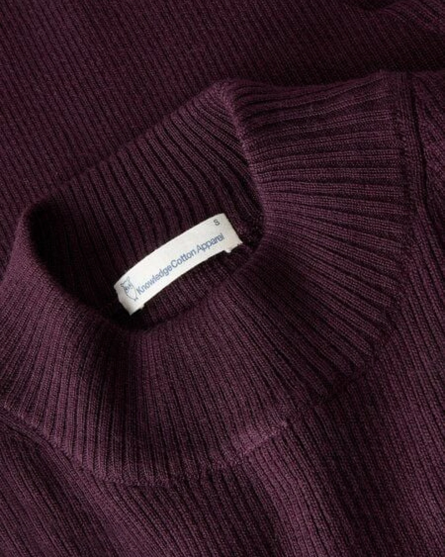 KnowledgeCotton Apparel Ripp-Strickpullover Merino – Ansicht 3