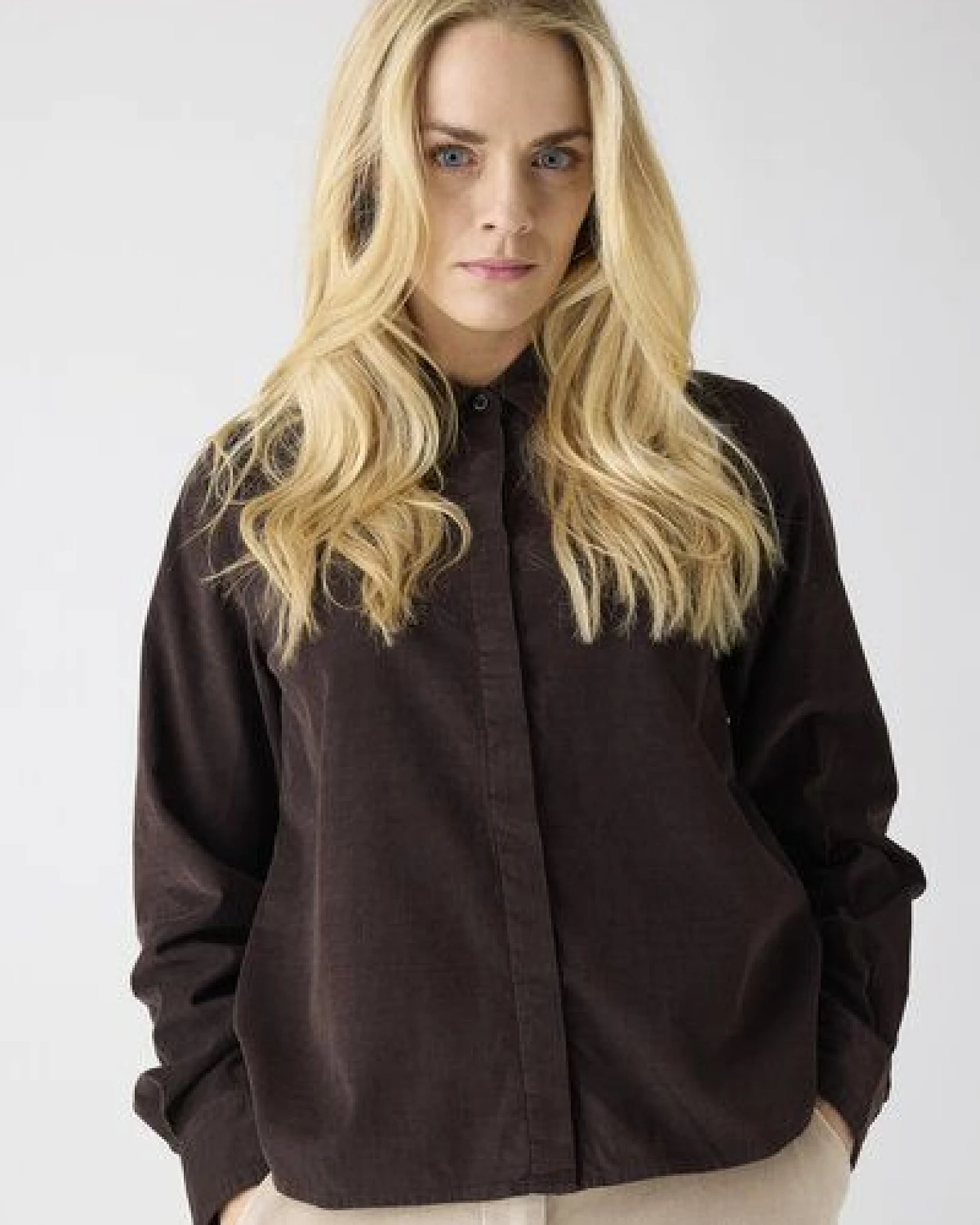KnowledgeCotton Apparel Langarm-Hemd Corduroy – Ansicht 3
