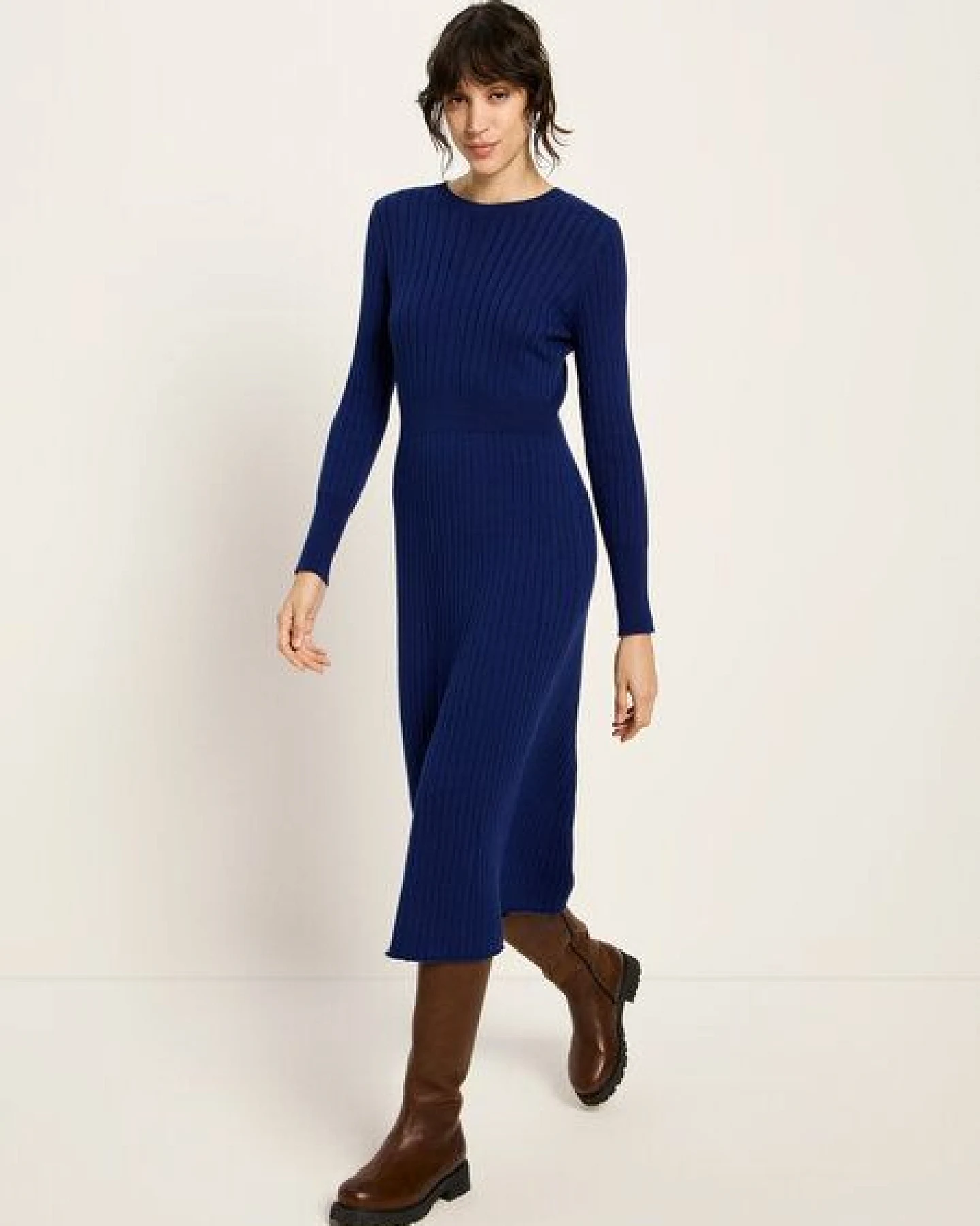 LANIUS Langarm-Strickkleid – Ansicht 3