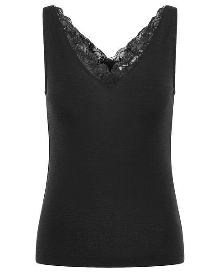 LANIUS Top mit Spitze