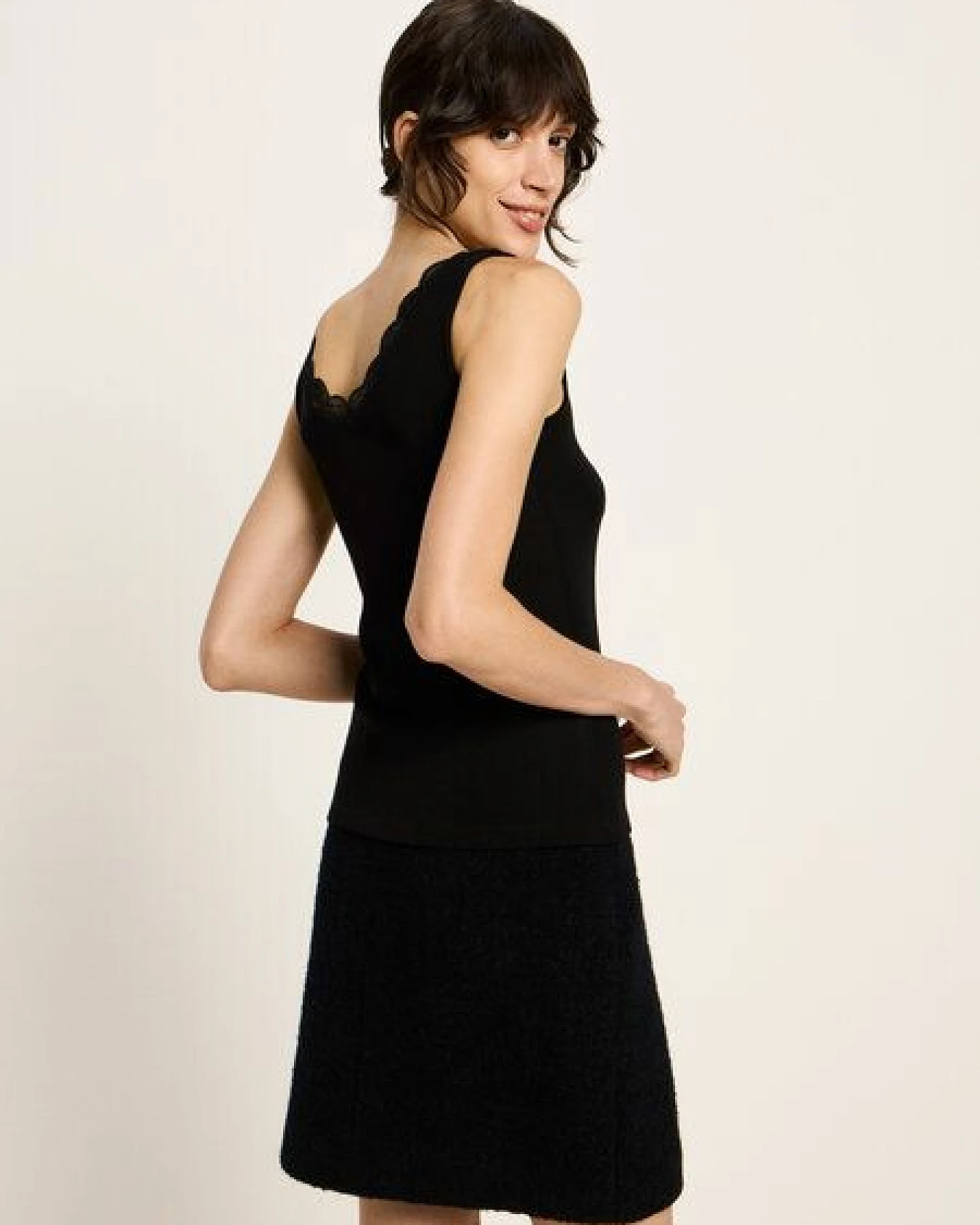 LANIUS Top mit Spitze – Ansicht 3
