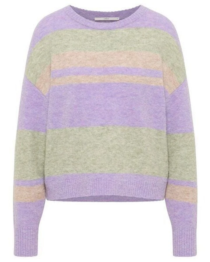 LANIUS Streifenpullover lupine