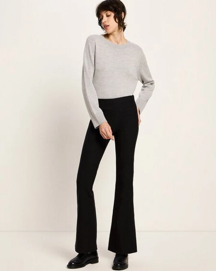 LANIUS Hose mit ausgestelltem Bein (GOTS)