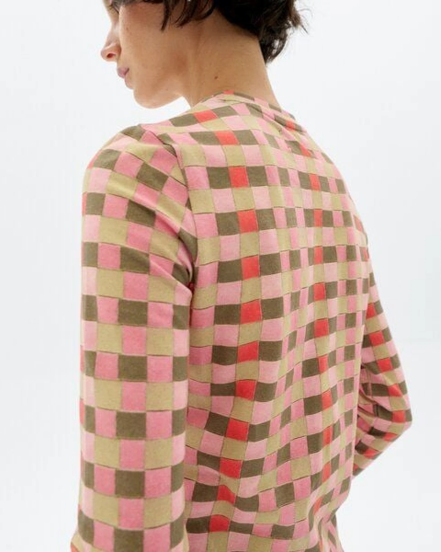 thinking mu Brisa Longsleeve mit geometrischem Muster – Ansicht 4