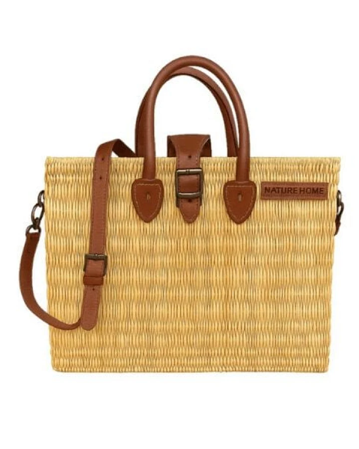 NATUREHOME Schultertasche mit abnehmbarem Schultergurt & Verschluß