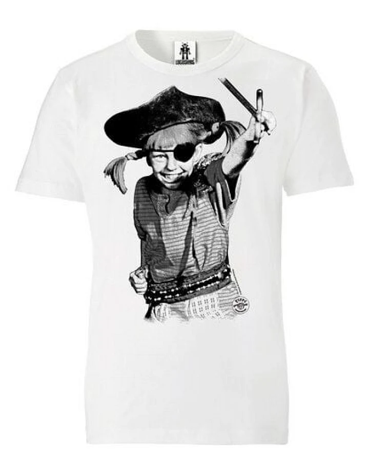 LOGOSH!RT Logoshirt® Pippi Langstrumpf I Pirat I Organic T-Shirt Print I Unisex