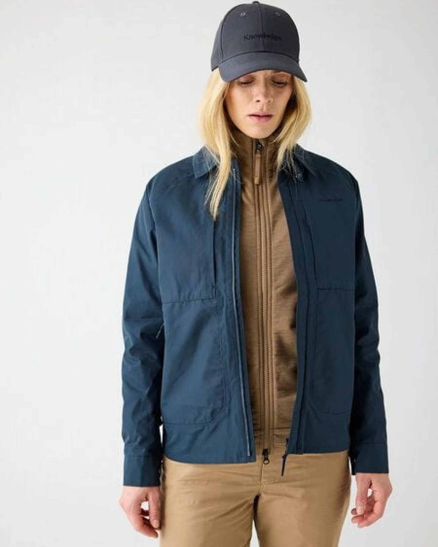 KnowledgeCotton Apparel Jacke VENT CANVAS 200 aus Bio-Baumwolle - Damen – Ansicht 2