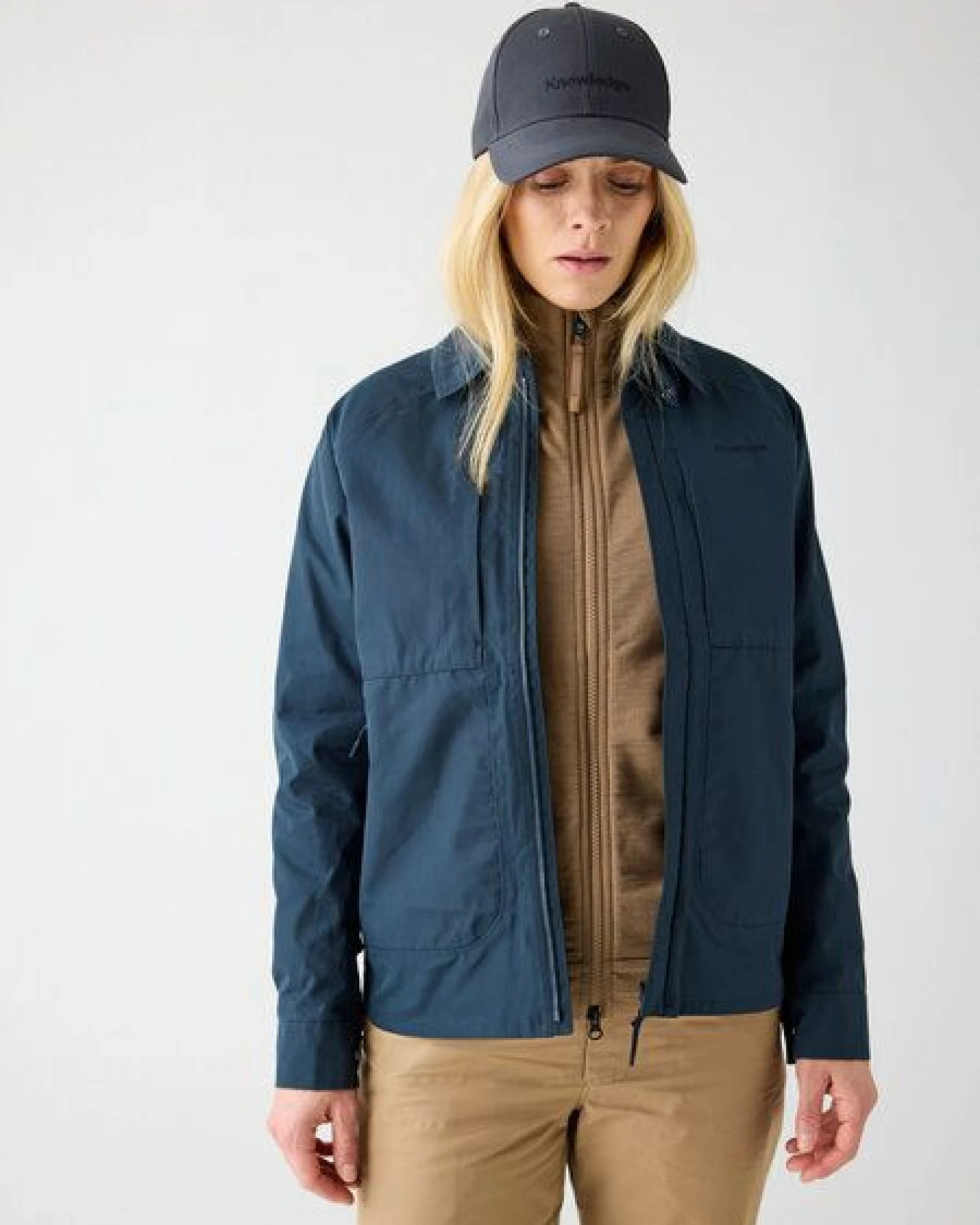 KnowledgeCotton Apparel Jacke VENT CANVAS 200 aus Bio-Baumwolle - Damen – Ansicht 2