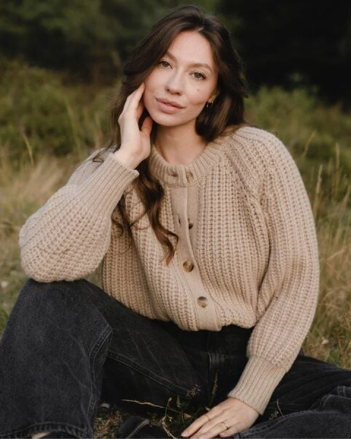 NORDLICHT Strickjacke Mette aus 100% recycelter Wolle