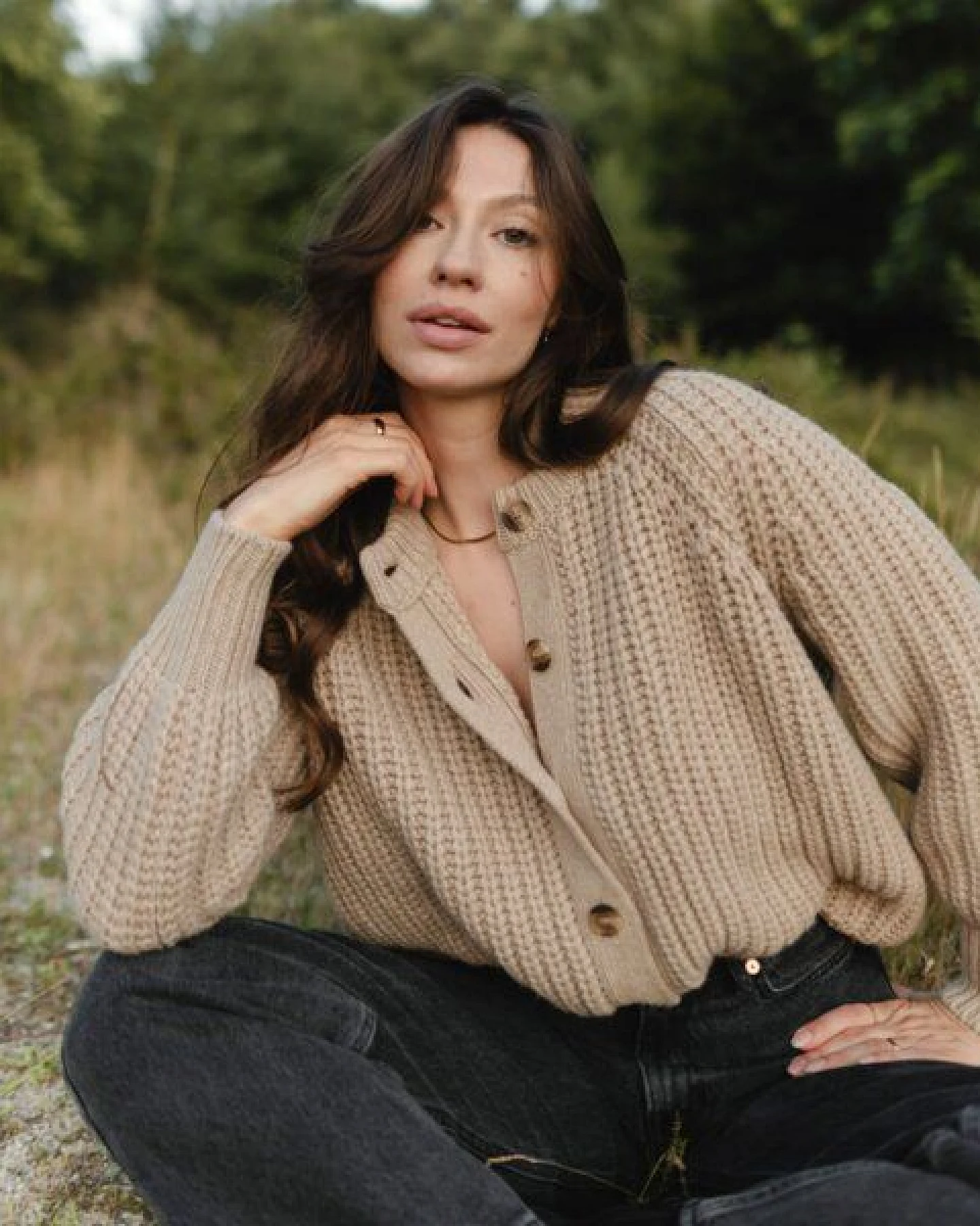 NORDLICHT Strickjacke Mette aus 100% recycelter Wolle – Ansicht 3