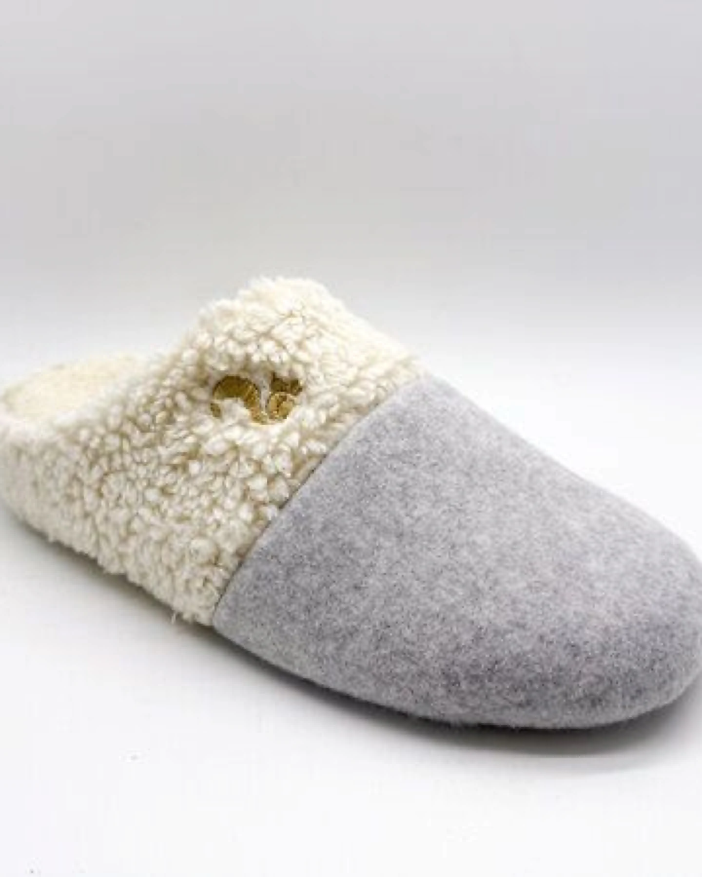 Veganer "thies ® Organic Teddy Mix Slipper" aus Biobaumwolle – Ansicht 3
