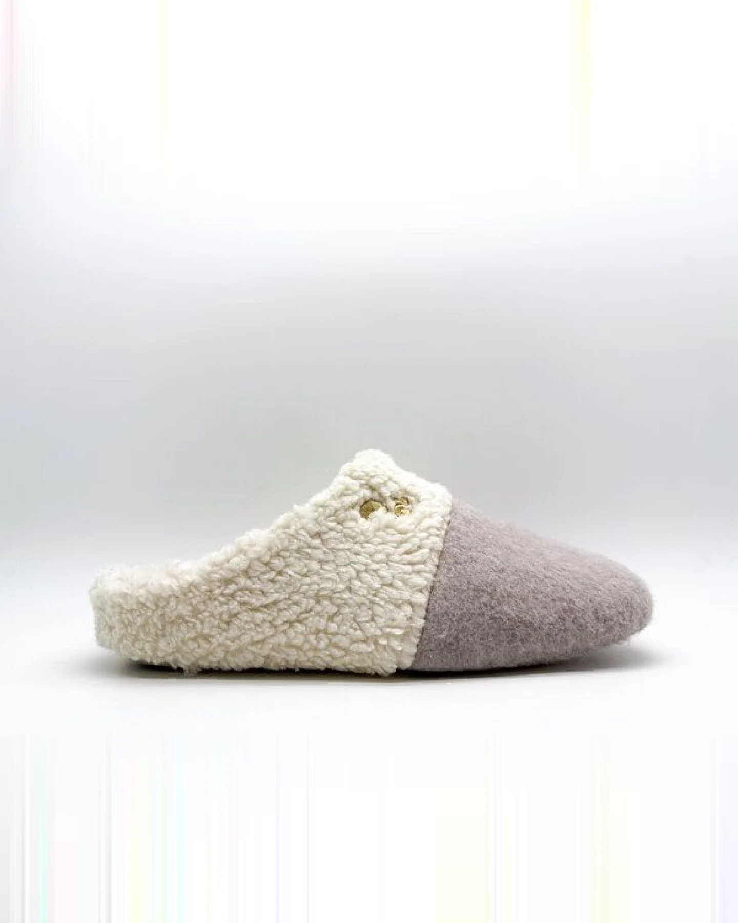 Veganer "thies ® Organic Teddy Mix Slipper" aus Biobaumwolle – Ansicht 2