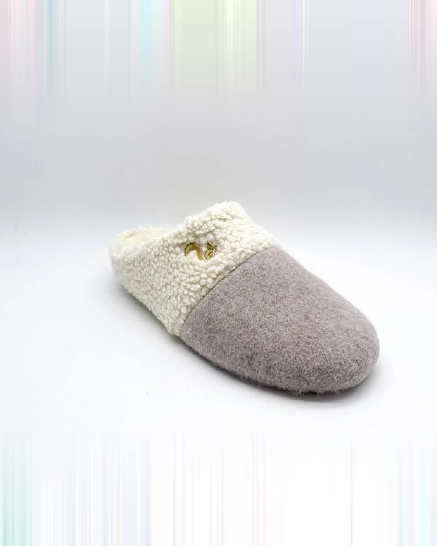 Veganer "thies ® Organic Teddy Mix Slipper" aus Biobaumwolle – Ansicht 3