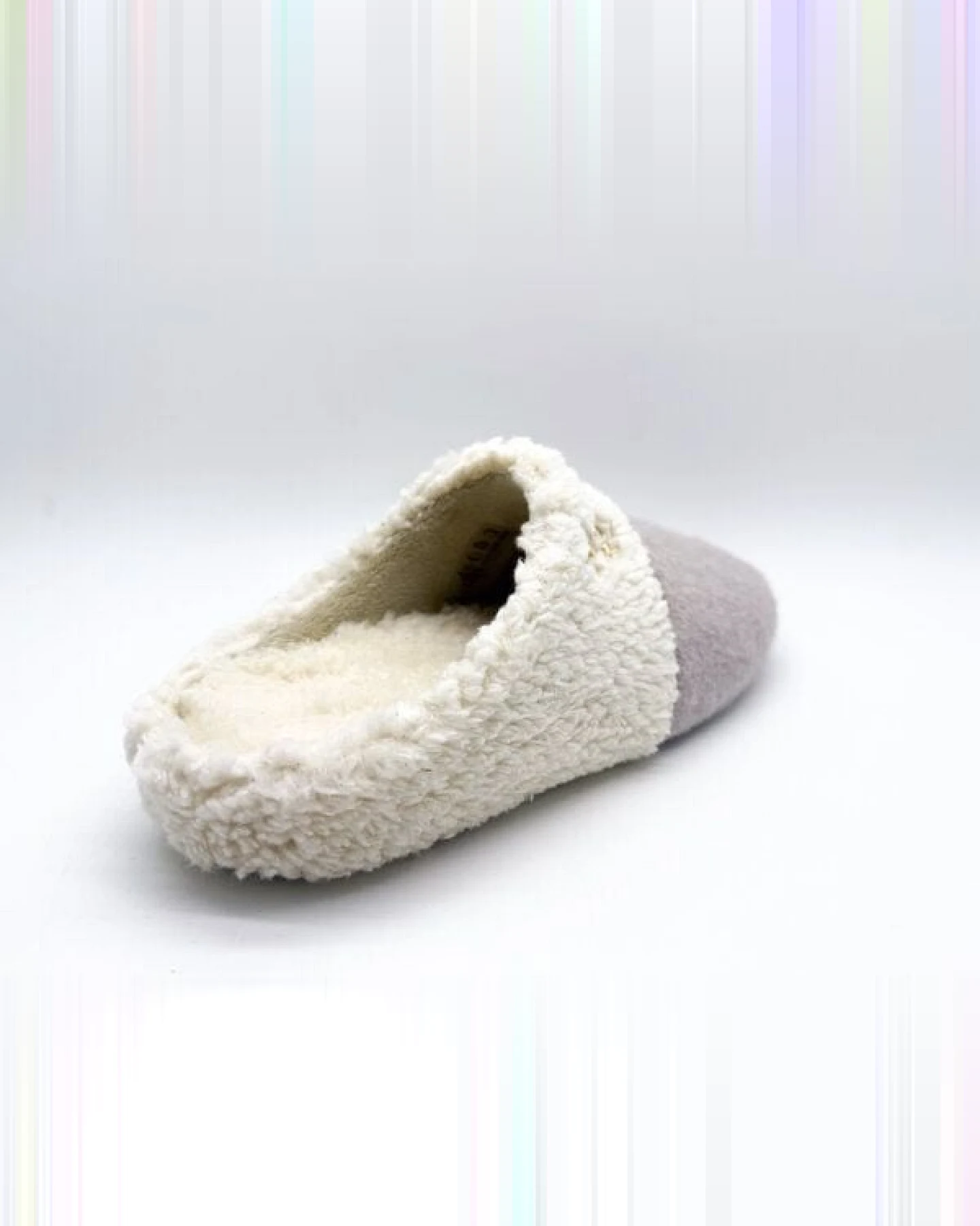 Veganer "thies ® Organic Teddy Mix Slipper" aus Biobaumwolle – Ansicht 4