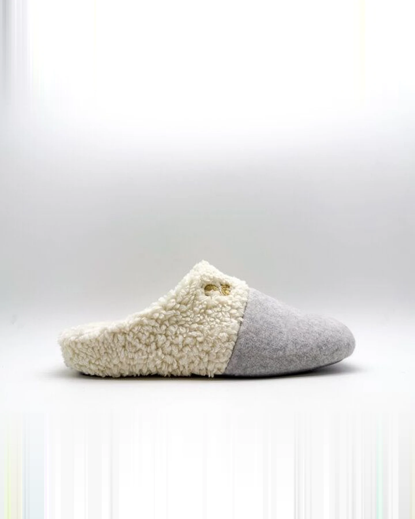 Veganer "thies ® Organic Teddy Mix Slipper" aus Biobaumwolle – Ansicht 2