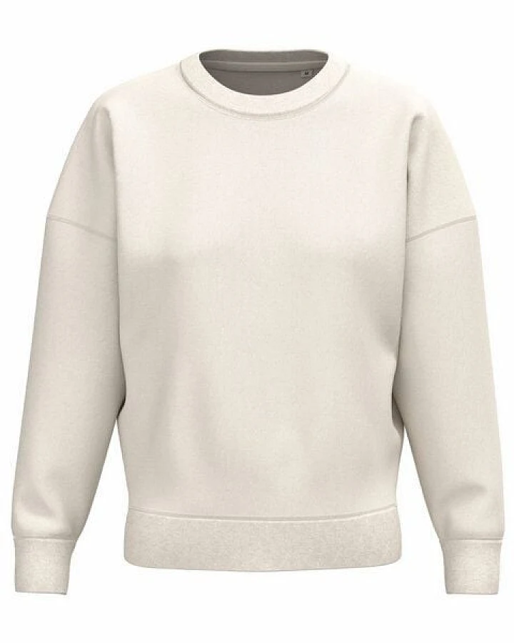 Greenspired Umweltfreundliches Damen Sweatshirt mit Rundhalsausschnitt und überschnittenen Schultern 300g/m²