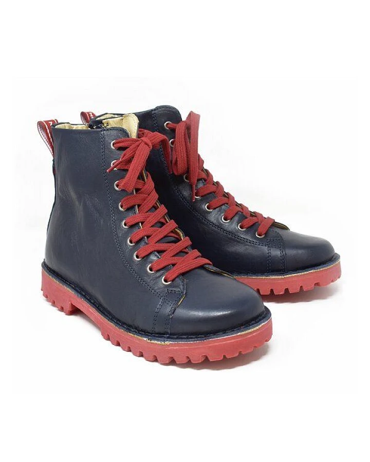 Grünbein Shoes Schnürboots Noa II lose Einlage blau