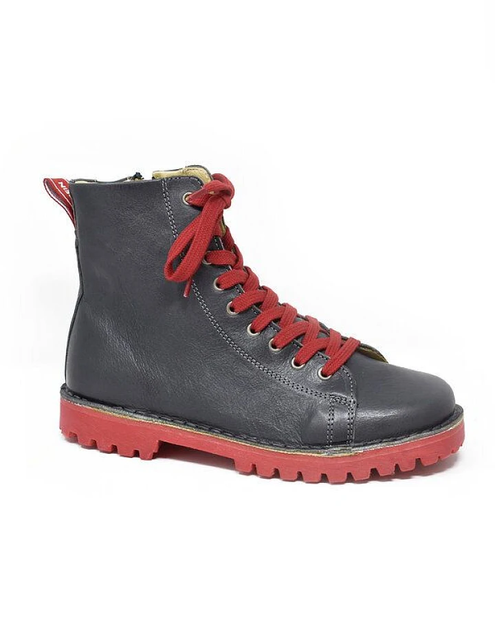Grünbein Shoes Schnürboots Noa II lose Einlage grau