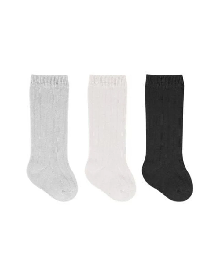 bistyle Baby-Socken Knielange Babysocken, 3er Pack ,zertifiziert, hoher Baumwollanteil