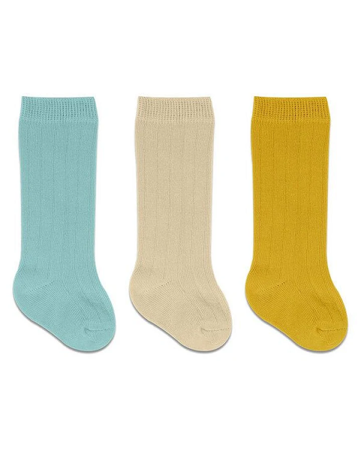 bistyle Baby-Socken Knielange Babysocken, 3er Pack ,zertifiziert, hoher Baumwollanteil