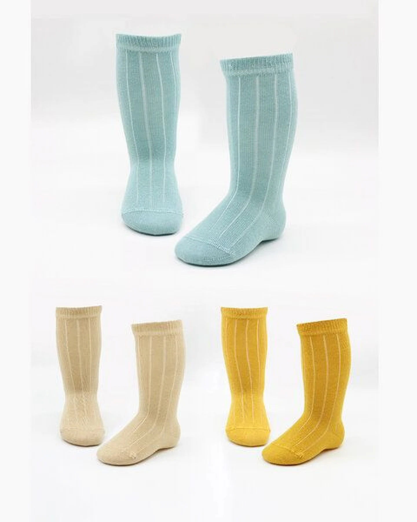 bistyle Baby-Socken Knielange Babysocken, 3er Pack ,zertifiziert, hoher Baumwollanteil – Ansicht 3