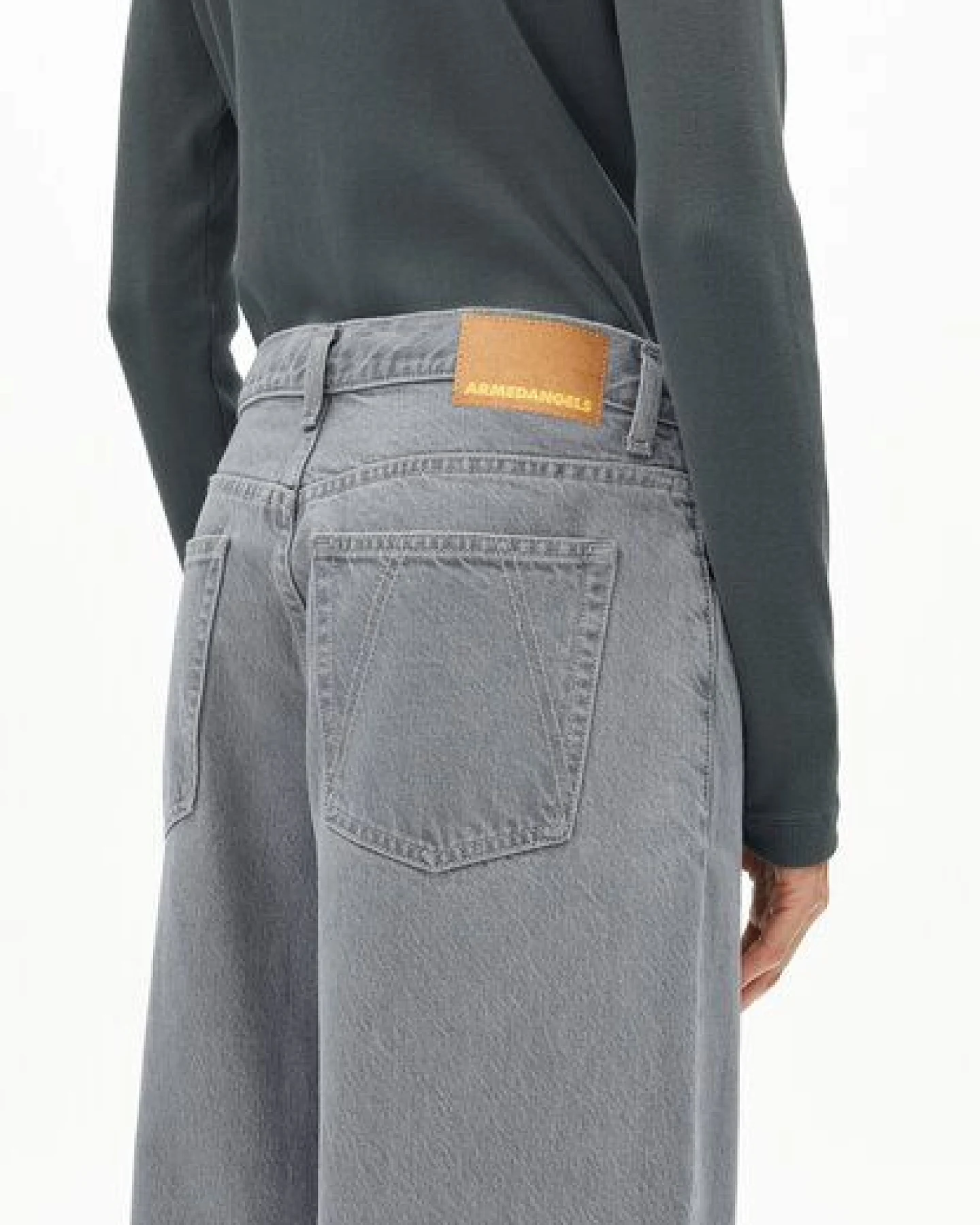 ARMEDANGELS ASTRAEAAS Damen Wide Leg Mid Waist aus Lyocell Baumwoll Mix – Ansicht 3