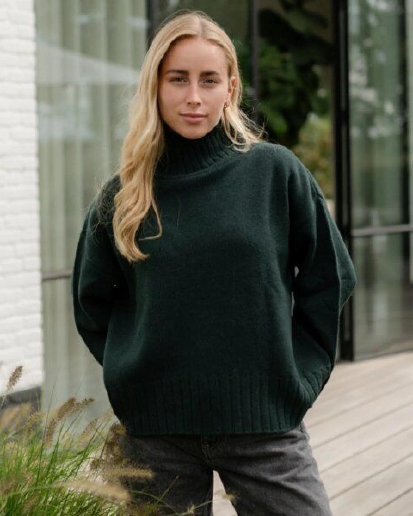 NORDLICHT Grobstrick Rollkragenpullover Mina aus 100% recycelter Wolle – Ansicht 4