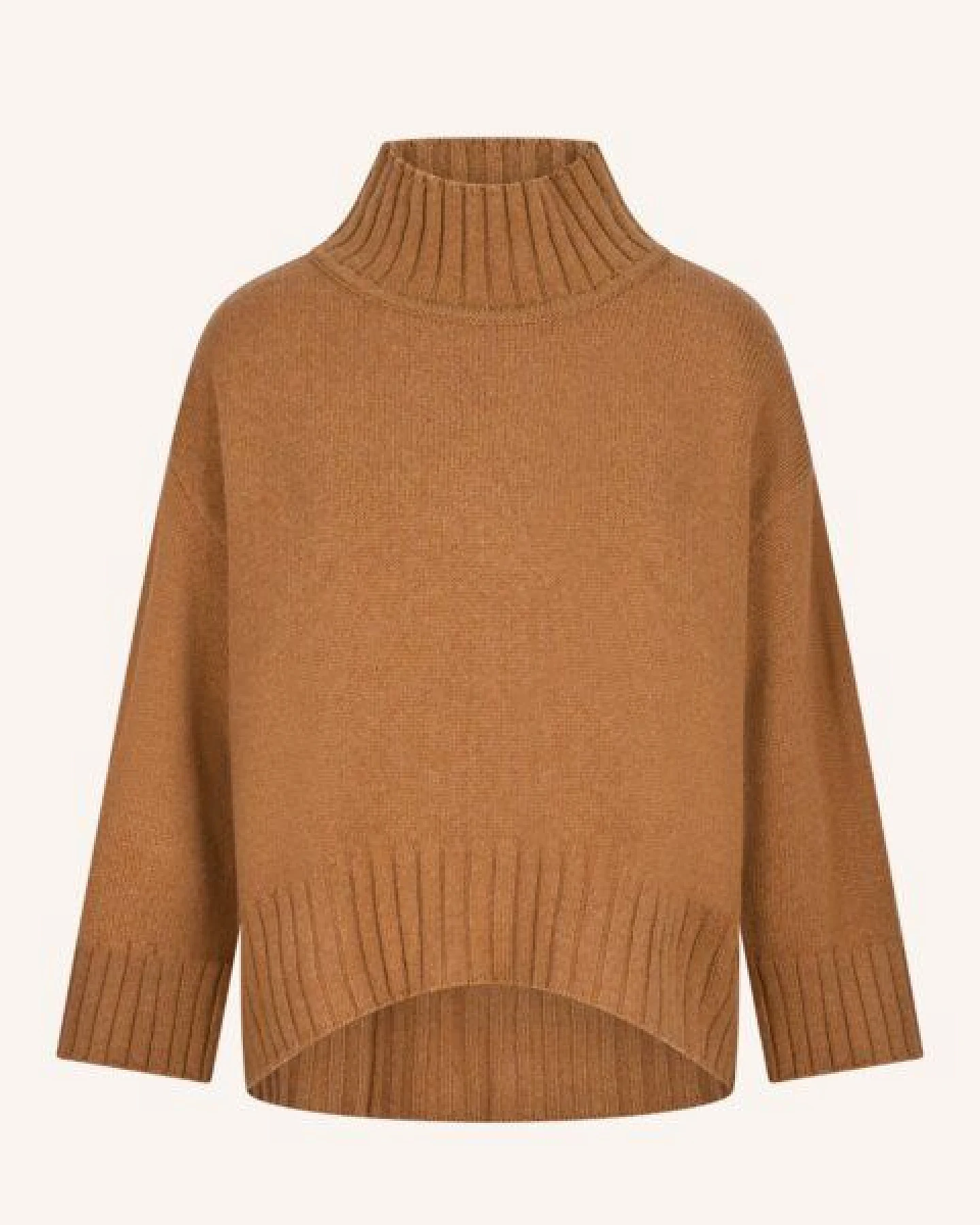 NORDLICHT Grobstrick Rollkragenpullover Mina aus 100% recycelter Wolle – Ansicht 2
