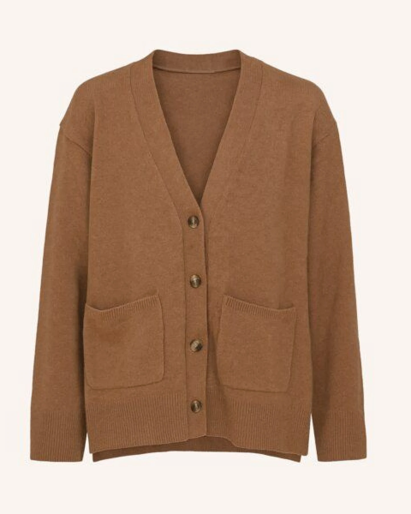 NORDLICHT Cardigan Milla mit V-Ausschnitt aus 100% recycelter Wolle – Ansicht 2