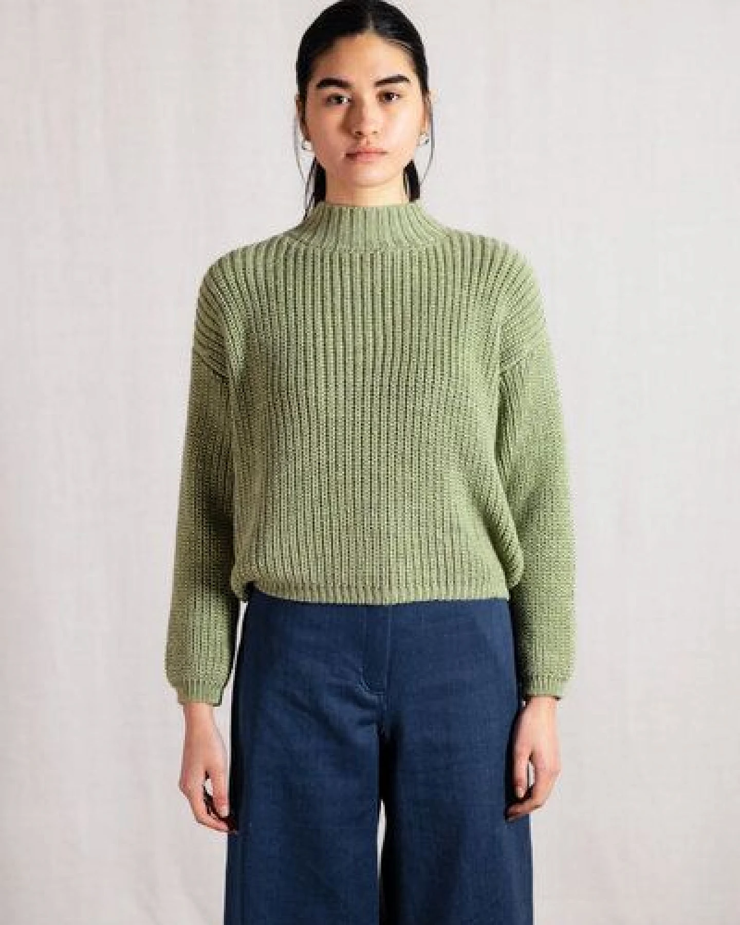 Jyoti - Fair Works Baby-Alpaka Turtleneck Strickpullover Tacna – Ansicht 2