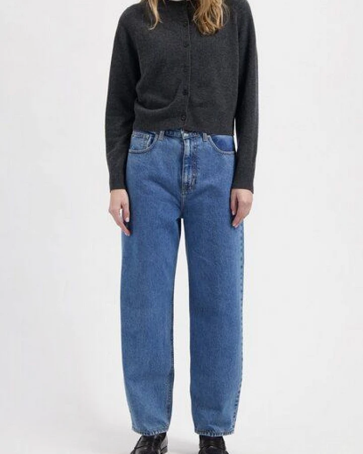 MUD Jeans Damen Jeans Barrel Fit "Brooke - Stone Vintage"