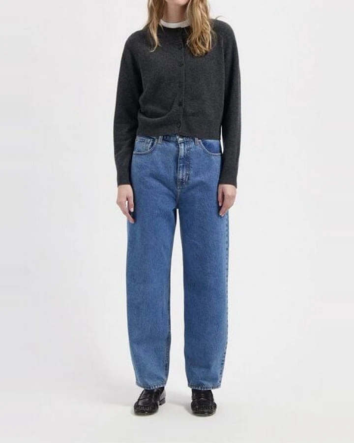 MUD Jeans Damen Jeans Barrel Fit "Brooke - Stone Vintage"
