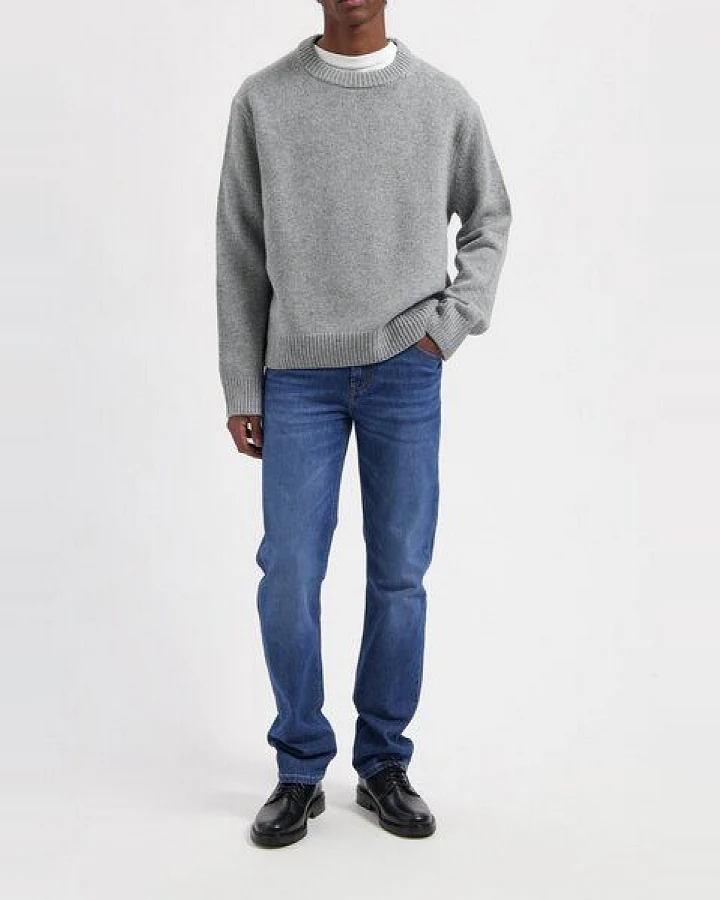 MUD Jeans Herren Jeans Straight Leg "Bryce - Authentic Indigo"
