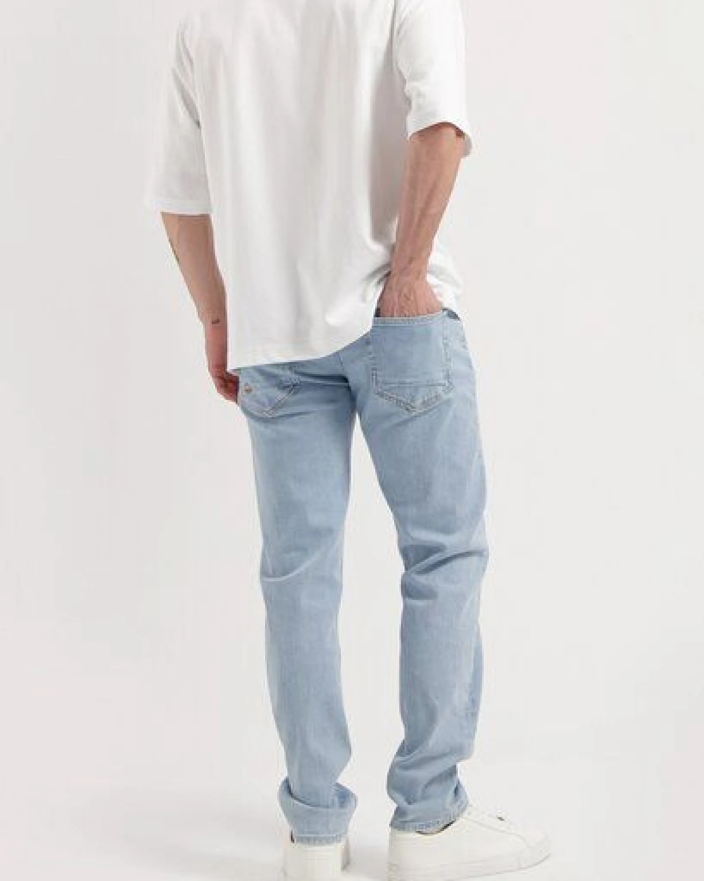 MUD Jeans Herren Jeans Tapered "Dunn - Light Stone" – Ansicht 3